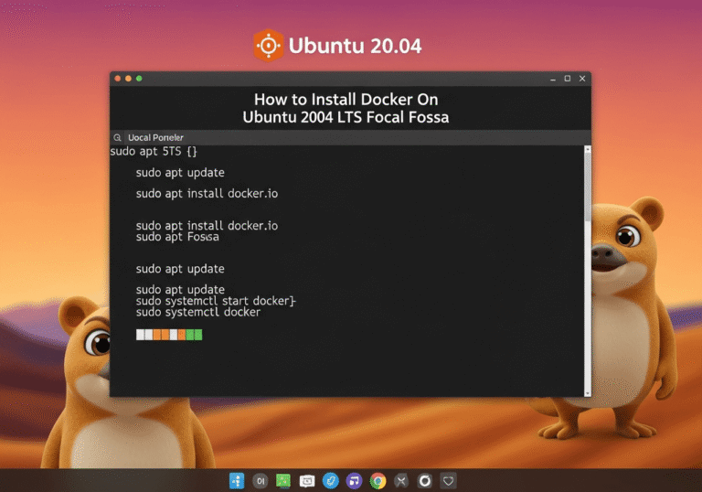 How to Install Docker On Ubuntu 20.04 LTS Focal Fossa
